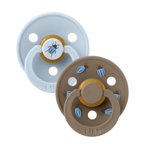 2 бр. Биберони BIBS x Studio COLOUR Baby Blue & Dark Oak