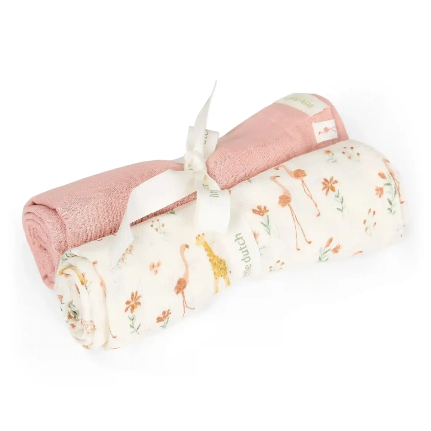 Муселинови Пелени 2 бр. Little Dutch Blooming Safari Pink